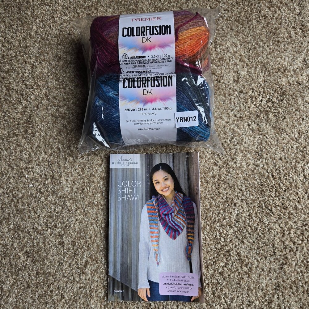 Annie's Hook & Needle Club- Color Shift Shawl Kit